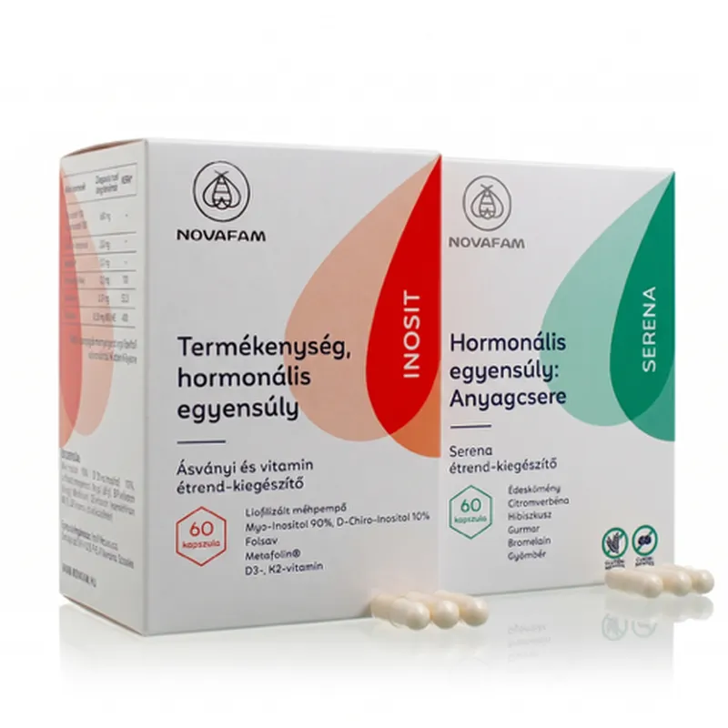 Novafam PCOS + IR + Pajzsmirigy csomag - Novafam kapszula, teherbeesés, PCOS legyőzése természetes méhpempővel Novafam PCOS + IR + Pajzsmirigy csomag