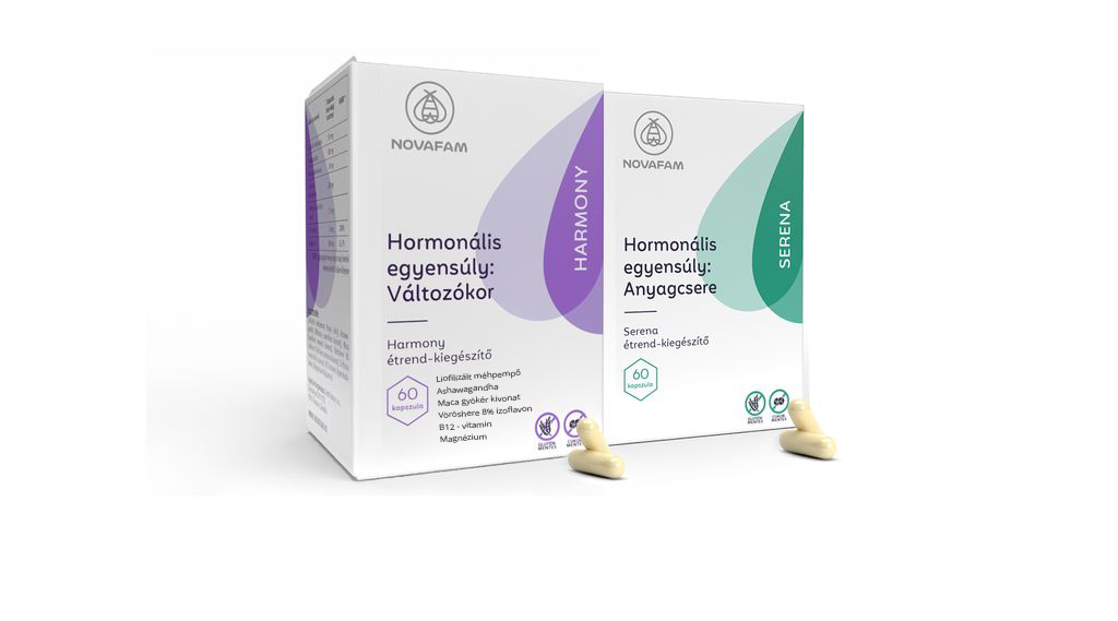 Novafam Menopauza csomag - Novafam kapszula, teherbeesés, PCOS legyőzése természetes méhpempővel Novafam Menopauza csomag